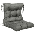 Garden Back Chair Cushion Patio Seat Cushion Pad Outdoor | Light Slate Gray