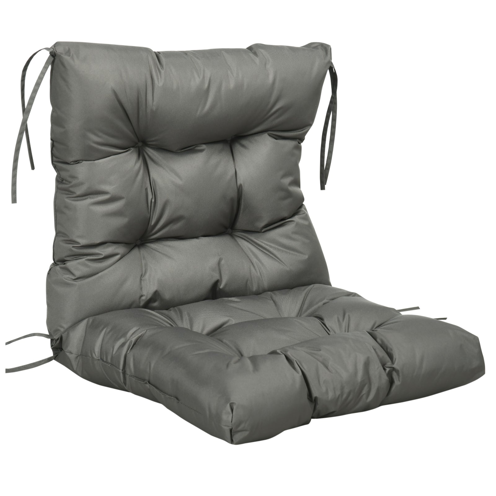 Garden Back Chair Cushion Patio Seat Cushion Pad Outdoor | Light Slate Gray