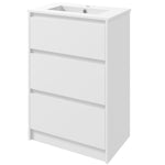 600mm Bathroom Vanity Unit W/ 1 Tap Hole Basin Drawers
