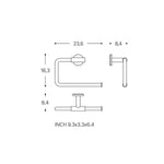 Towel Ring, Silver Chrome, Wall-mounted, Collection Architect S+