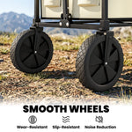 95l Foldable Festival Trolley On Wheels | Khaki