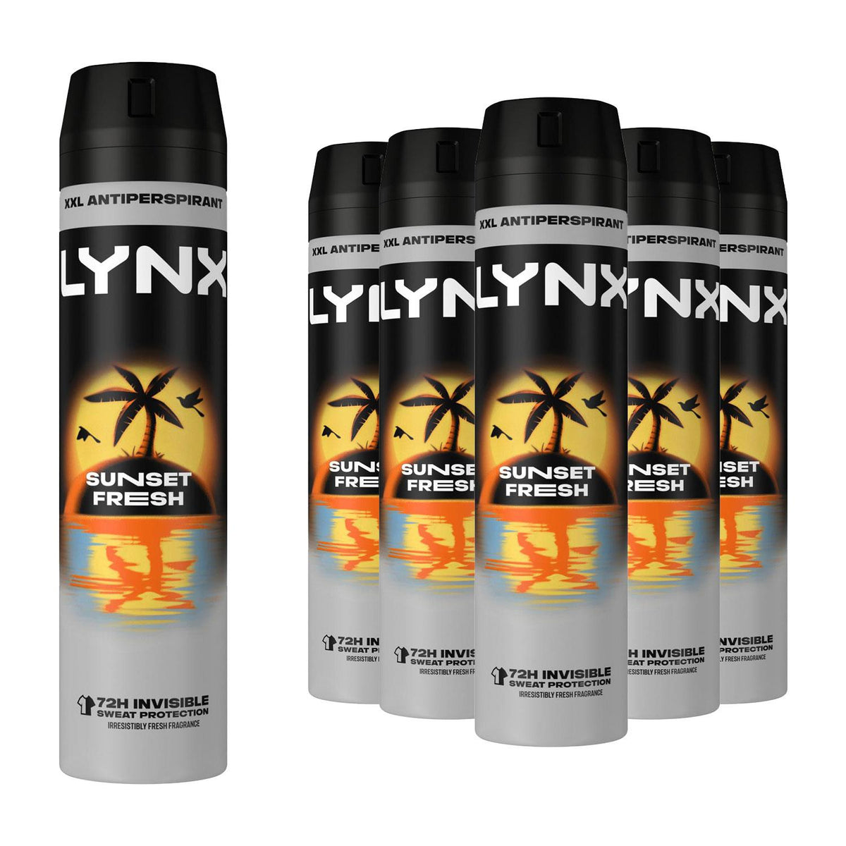 Sunset Fresh Antiperspirant Deodorant 72h Sweat Protection 250ml | Set of 6