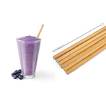 Bamboo Drinking Straws With Cleaning Brush 100% Organic Natural Material