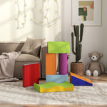 7 Pcs Kids Soft Foam Puzzle Play Blocks Set Learning Toy | Orange