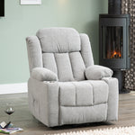 Redding Dual Motor Electric Lift Assist Recliner Chair With Massage And Heat | 1 | Light Slate Grey
