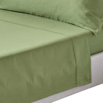 Organic Cotton Flat Sheet 400 Tc | Super King | Moss Green