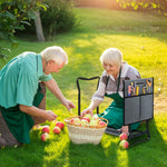 Garden Kneeler Foldable Seat Bench Eva Foam Pad W/ Tool Bag