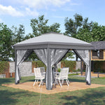 Pop Up Gazebo Height Adjustable Canopy Tentwith Carrying Bag