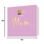 Love You Mum' Mother's Day Card Official Product