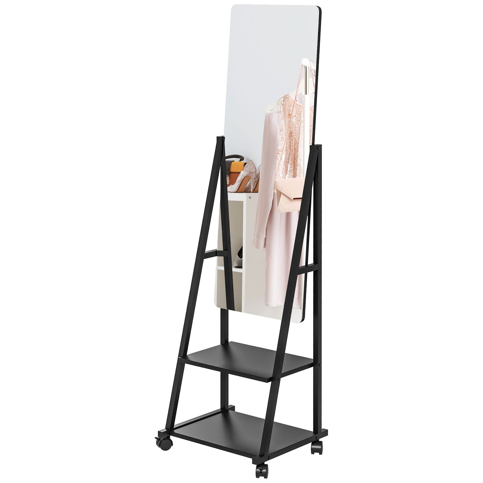 Movable Full Length Mirror Adjustable Full Body Mirror