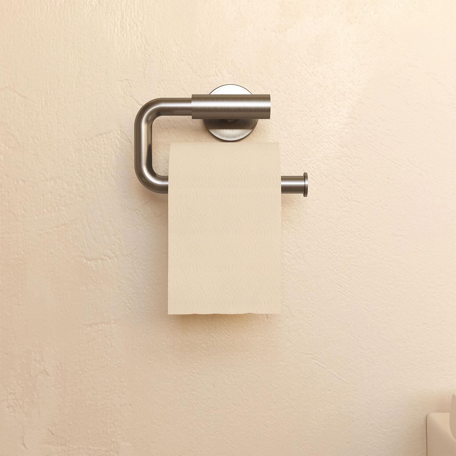 Toilet Roll Holder, Brushed Stainless Steel, Architect S+ Collection