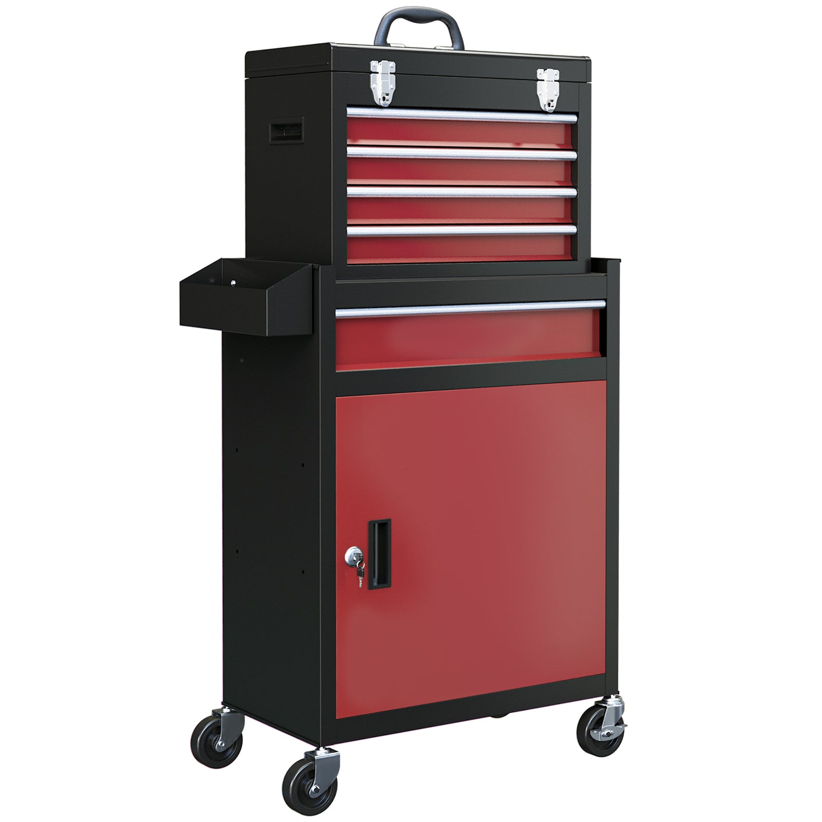 Rolling Tool Cabinet, 5 Drawers, Lockable