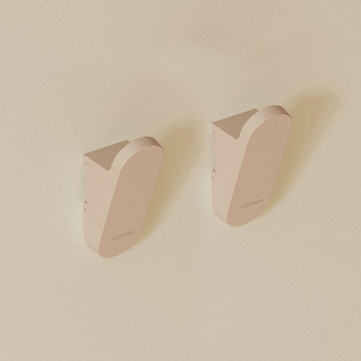 Towel Hook Coat Hook 2 Pieces Compatible With Alife Collection | Light Grey
