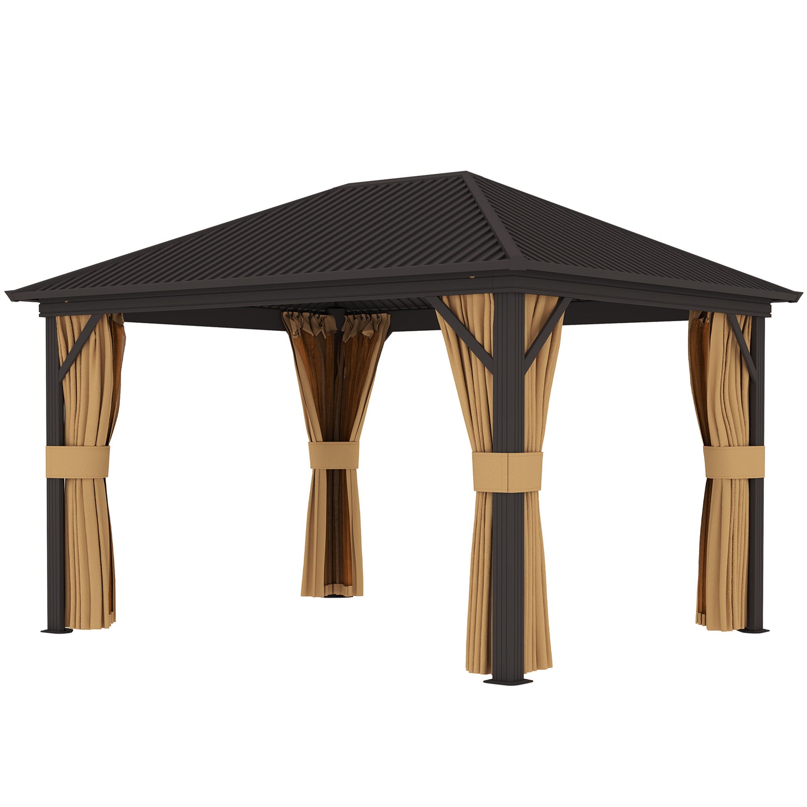 3x3.6m Outdoor Hardtop Gazebo With Aluminium Frame