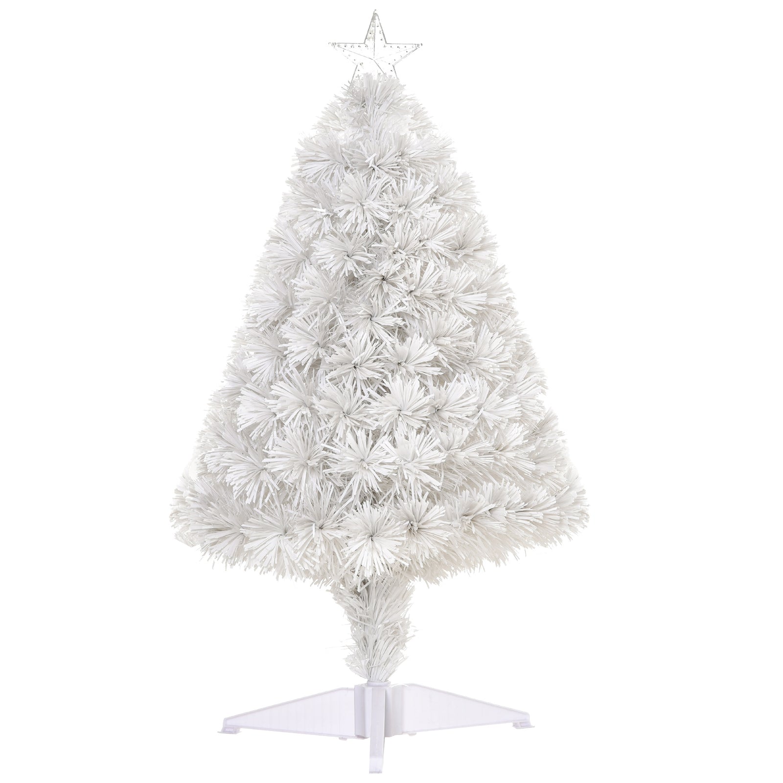 2.5ft Prelit Tabletop Christmas Tree With Optics