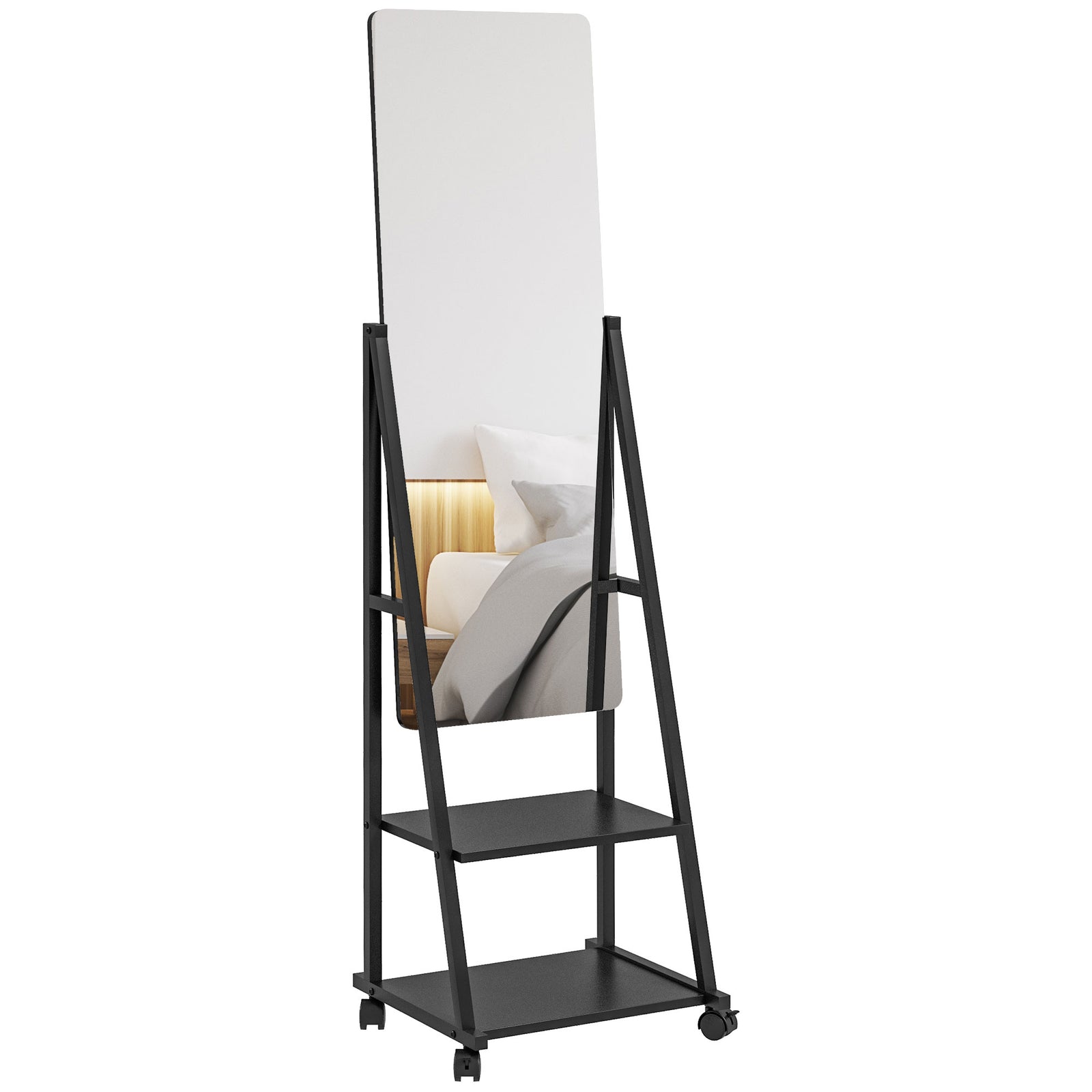 Movable Full Length Mirror Adjustable Full Body Mirror