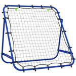 Rebounder Net Practise Football Kickback Target Goal | Blue