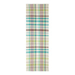 Wilson Handwoven Blue, Yellow And Brown Tartan 100% Cotton Rug | 200cm | Blue & Yellow