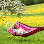 Tonga Candy Single Cotton Garden Hammock With Bag