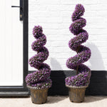 120cm Purple Large  Spiral With Decorative Planter