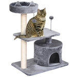 81cm Cat Tree Kitten Large Cats Tower Activity Centre Scratch Post | Gray