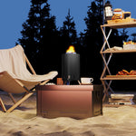 Stainless Steel Smokeless Wood Burning Firepit Garden | Black