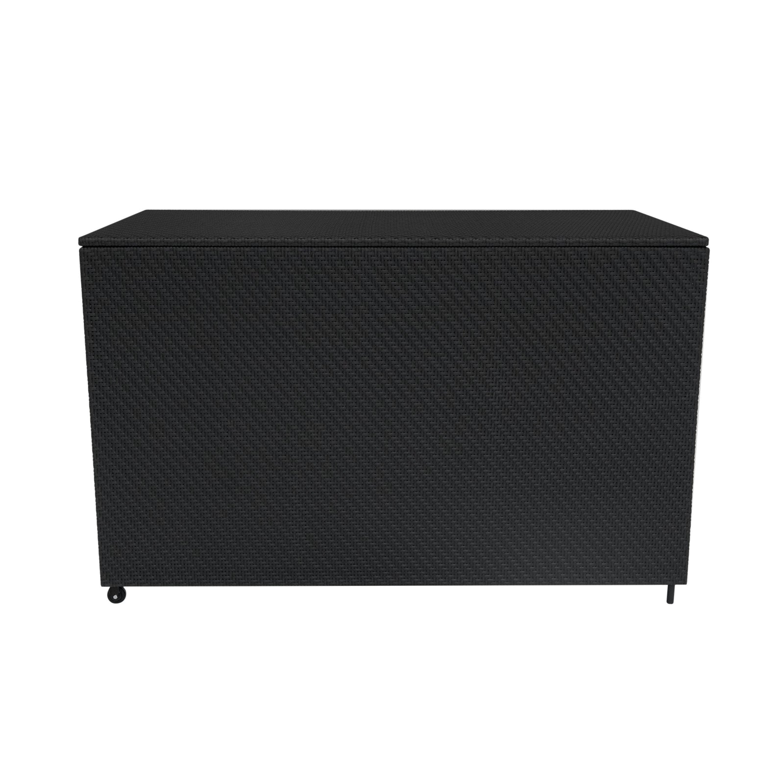 Rattan Modular 6 Piece Furniture Set & 996l Storage Box | Black