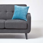 Luxury Cotton Velvet Cushion Cover | 60cm x 60cm | Blue
