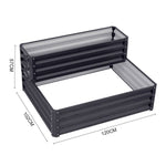 2 Tiers Raised Garden Bed For Planting Outdoor Plants Vegetables