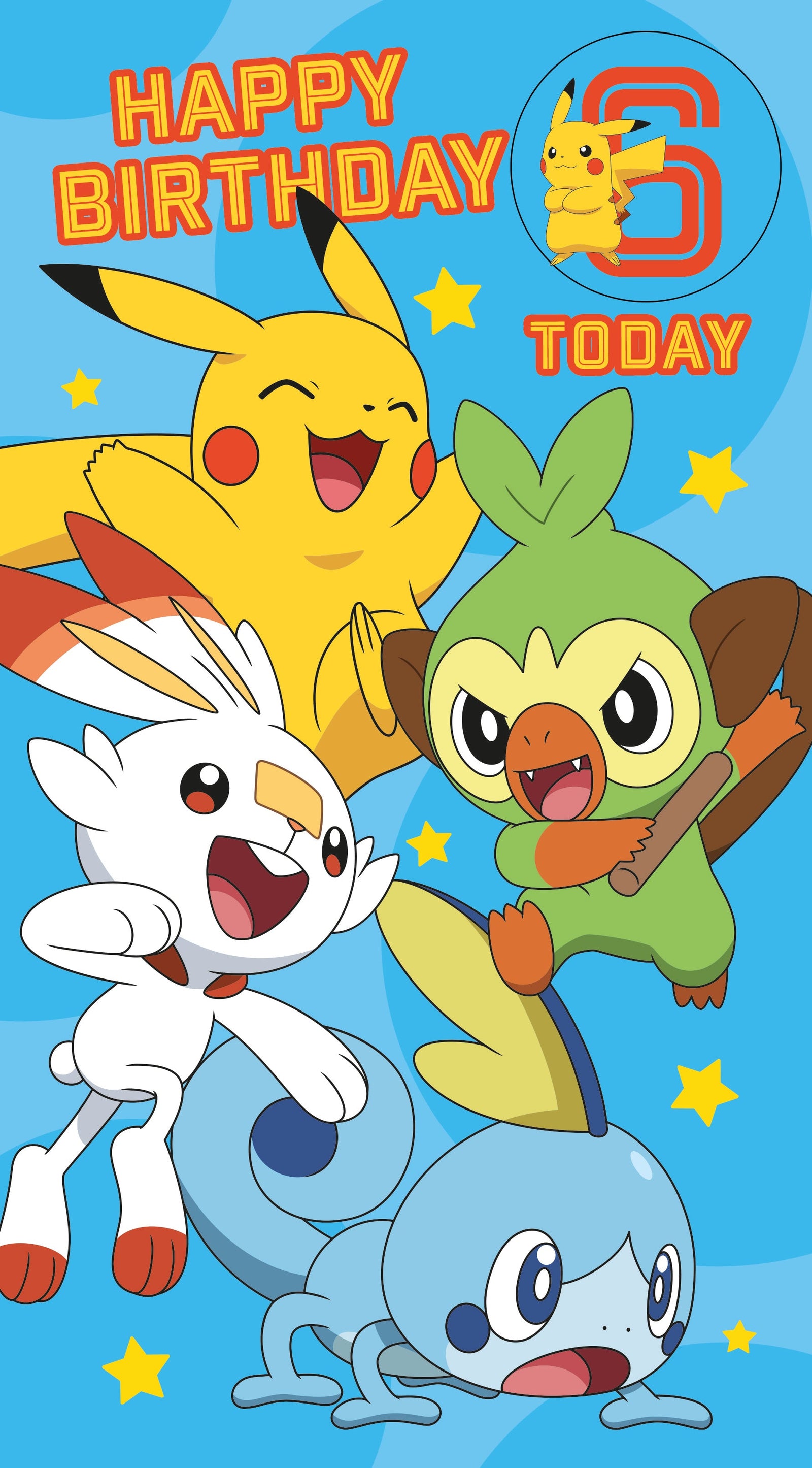 Multi Ages 5-12 Sticker Birthday Card Official Product