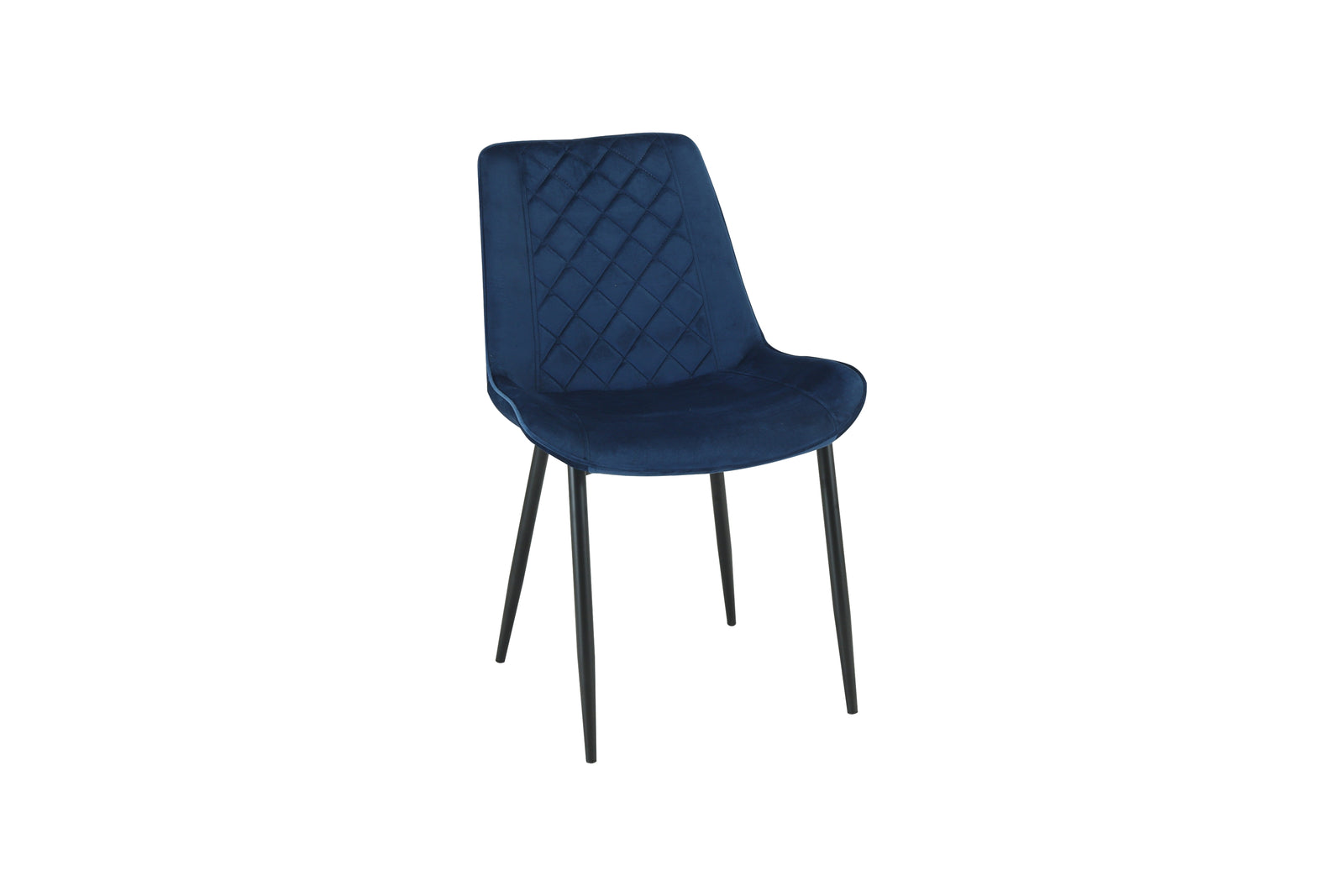San Diego Marble Top Dining Table With Amelia Velvet Chairs | Blue