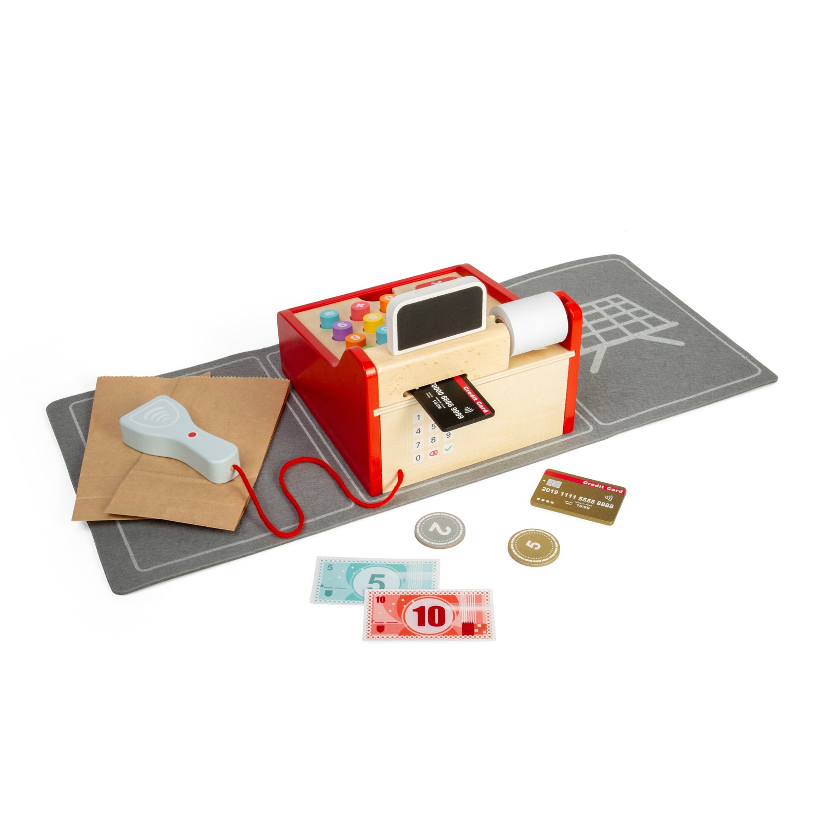 Shop Till | Wooden Shopping Cash Register For Kids