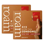 24x Light Brown Regular Fit Condom For Safer Sex (2x12 Pack)