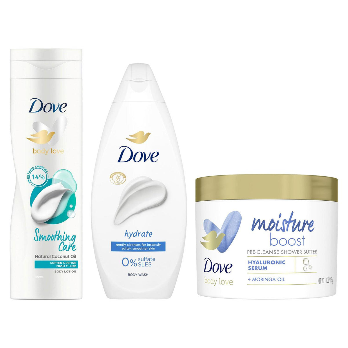 Total Body Care Trio - Nourishing Lotion, Shower Butter & Hydrate Wash