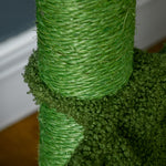 Cactus Tree For Indoor Cats, Modern Cat Tower With Hammock, Green