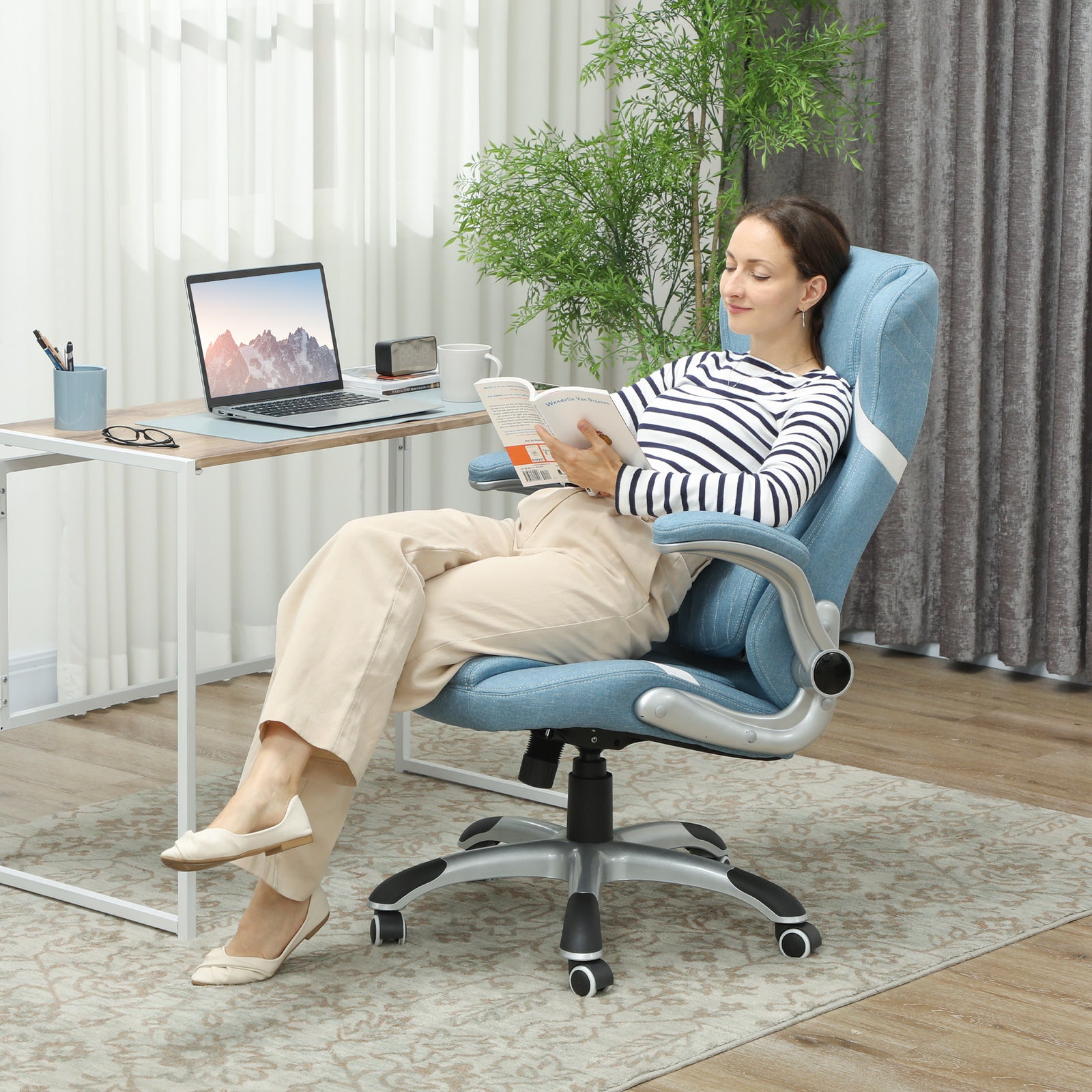 Desk Chair With Tilt Function | Blue