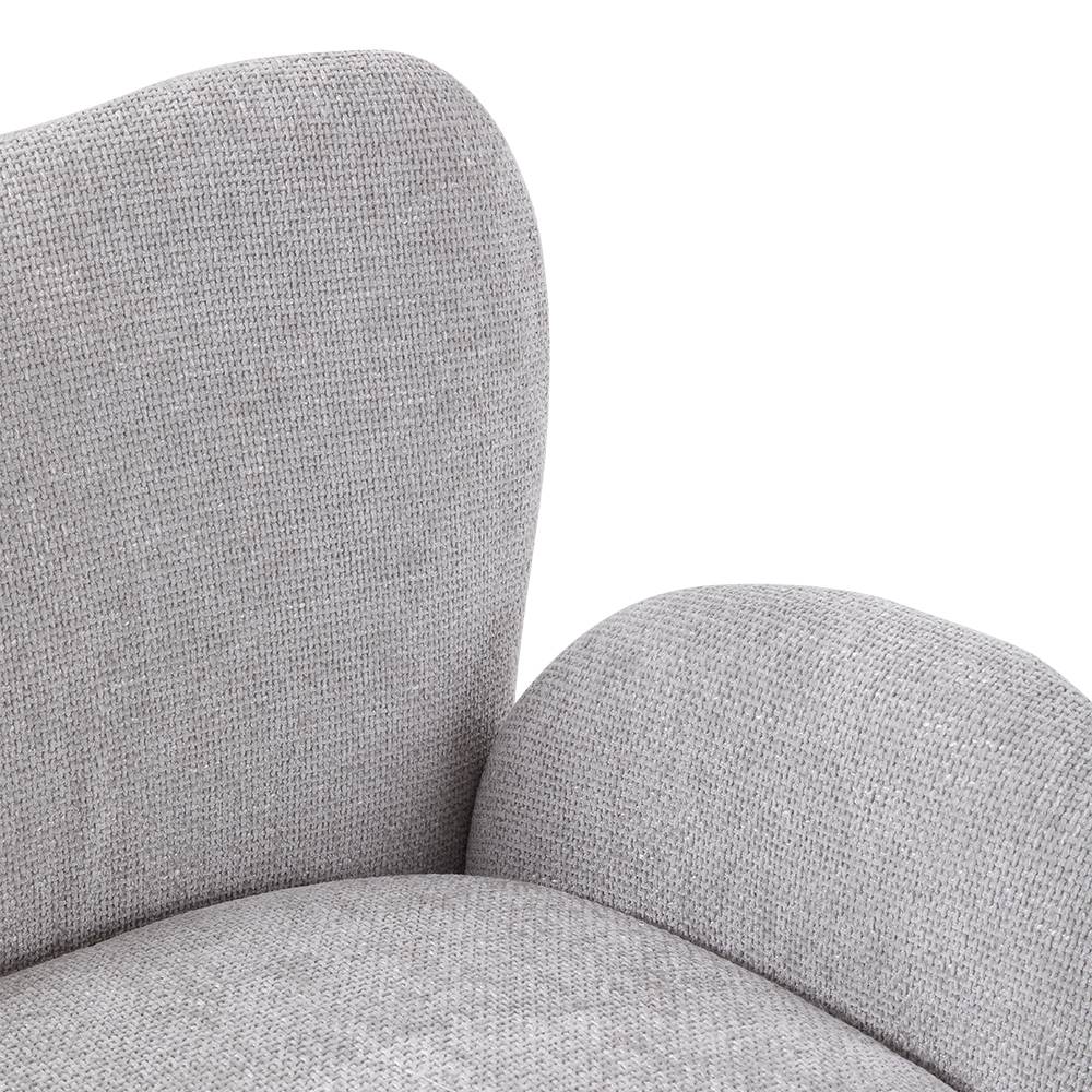 Chenille Upholstered Swivel Chair Armchair