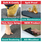 Star Embossed Doormat | Large | Black