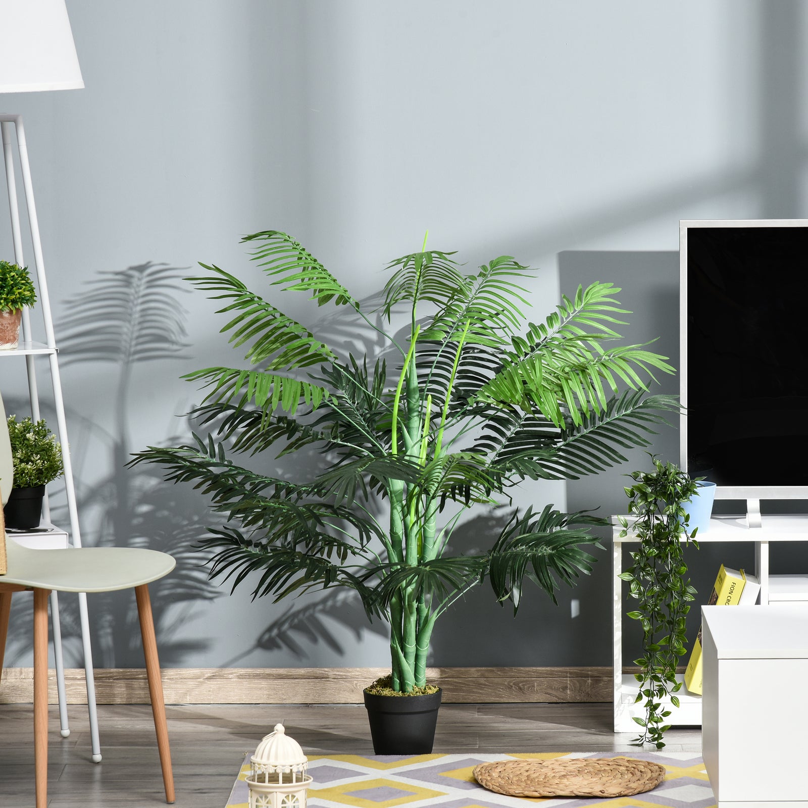 125cm Artificial Palm Plant Decorative Tree With Pot