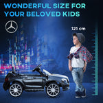 6v Licensed Mercedes Benz Kids Ride On Car W/ Remote Light Music | Black