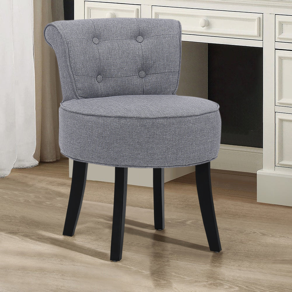 Classic Fabric  Chair Wing Back Chair Sofa Vanity Bedroom Dressing Chair