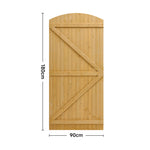 90cm W X 150/180/210cm H Semi Braced Arch Top Strong Wooden Garden Gate | 180cm