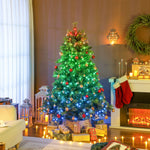 180cm Christmas Tree With Colourful Diy Leds, Remote, Carolina Pine