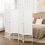 4 Panel Folding Room Divider Freestanding Privacy Screen