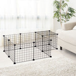 Diy Pet Playpen Metal Wire Fence Guinea Pig Small Animals Cage 12 Panel