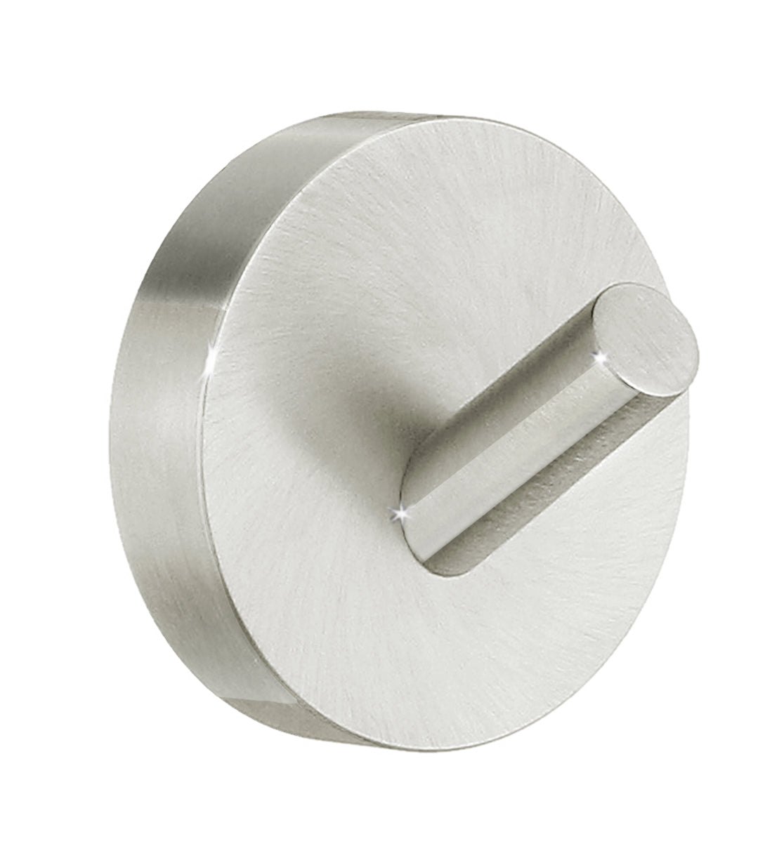 Towel Hooks Wall Mounted Storage Non-rust Brass Core | Single | Brushed Nickel