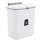 Kitchen Compost Bin Hanging Trash Can | White