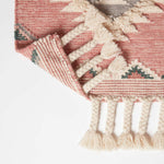 Pali Pink Kilim Wool Rug | 200cm | Pink