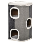 Cat Barrel Kitten Tree Tower Sisal Scratching Furniture Climbing Frame