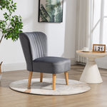 Arezza Velvet Accent Chair | Grey
